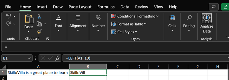 Basic Formulas in Excel