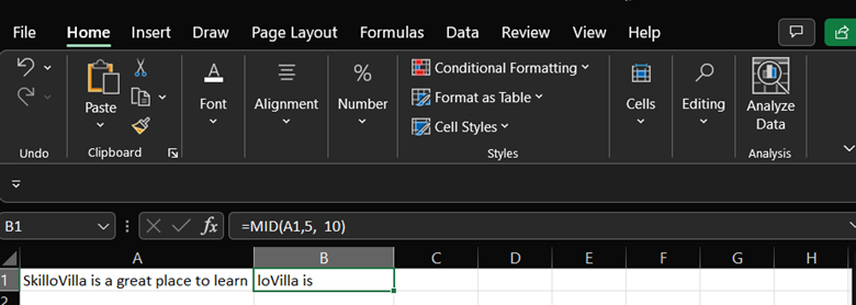Basic Formulas in Excel