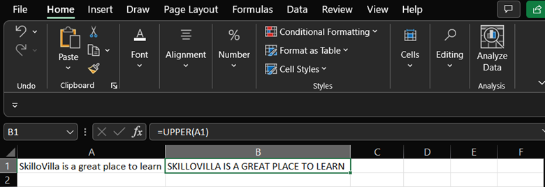 Basic Formulas in Excel