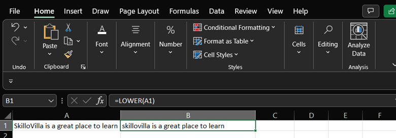 Basic Formulas in Excel
