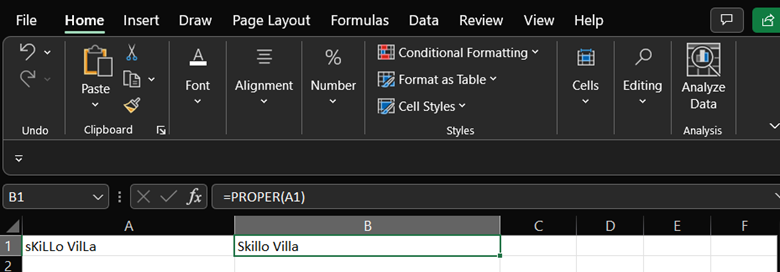 Basic Formulas in Excel