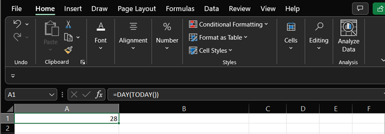Basic Formulas in Excel