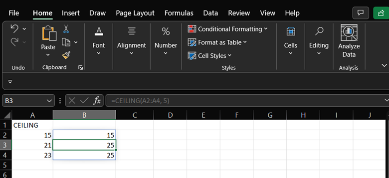 Basic Formulas in Excel