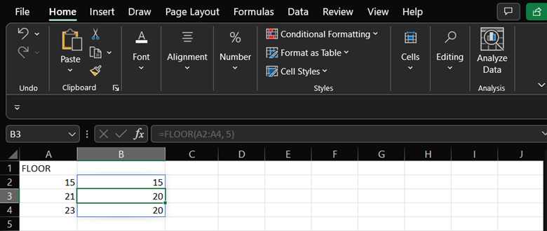 Basic Formulas in Excel